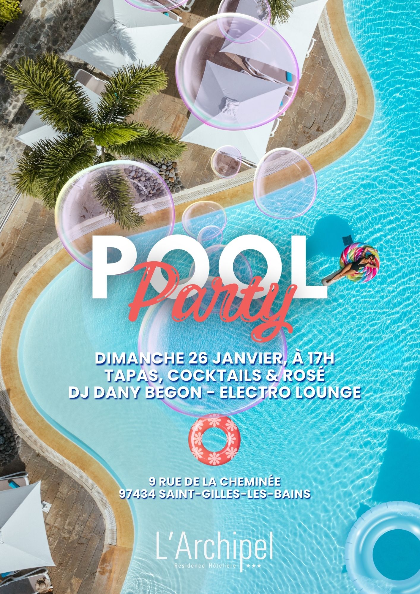 Archipel Pool Party 26 janvier 2025