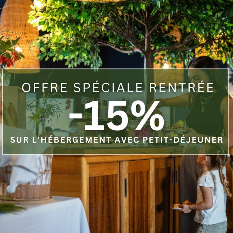 Archipel offre rentrée 2024 15 % de remise avec petit déjeuner